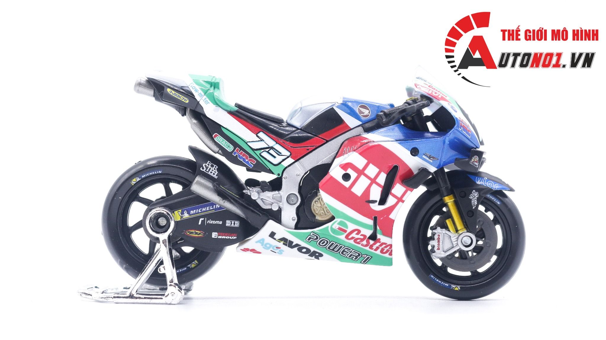  Mô hình xe mô tô GP Honda Team LCR 2021 tỉ lệ 1:18 Maisto 8127 