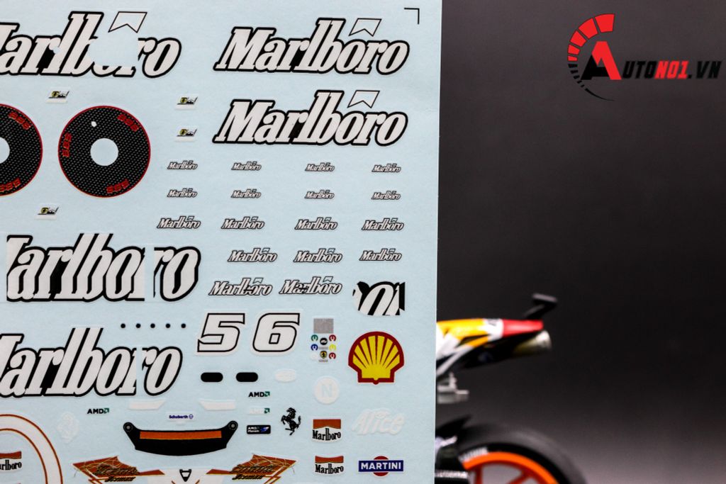 DECAL NƯỚC ĐUA XE F1 MARLBORO 1:18 63829D DC101