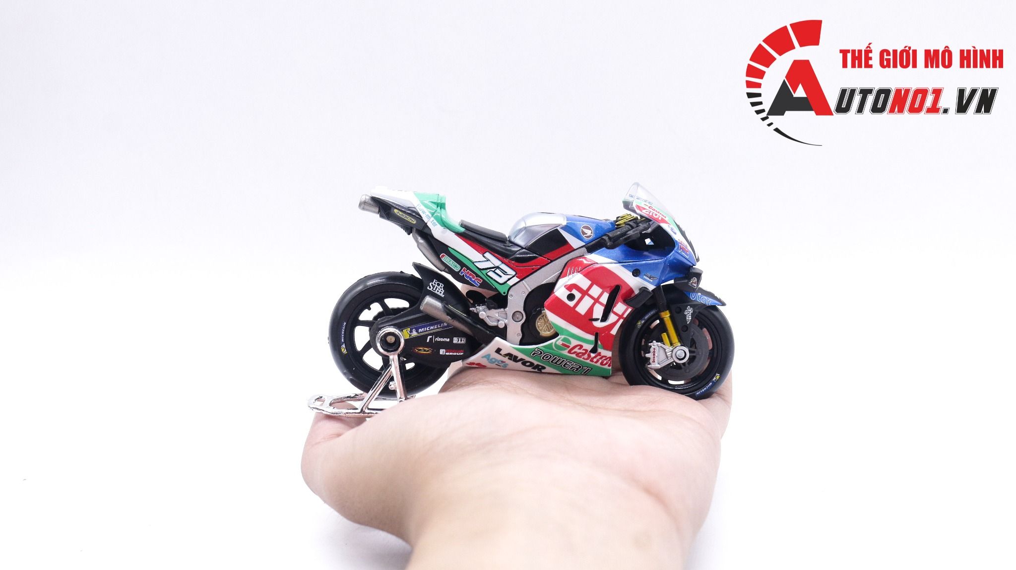  Mô hình xe mô tô GP Honda Team LCR 2021 tỉ lệ 1:18 Maisto 8127 