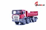  Mô hình xe kim loại xe ben chở cát , đá , than red 1:50 alloy 6095 