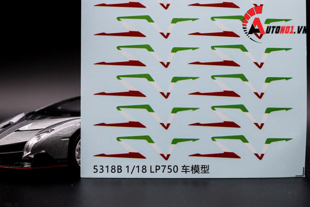 DECAL NƯỚC LAMBORGHINI SV LP750 1:18 5318B DC096