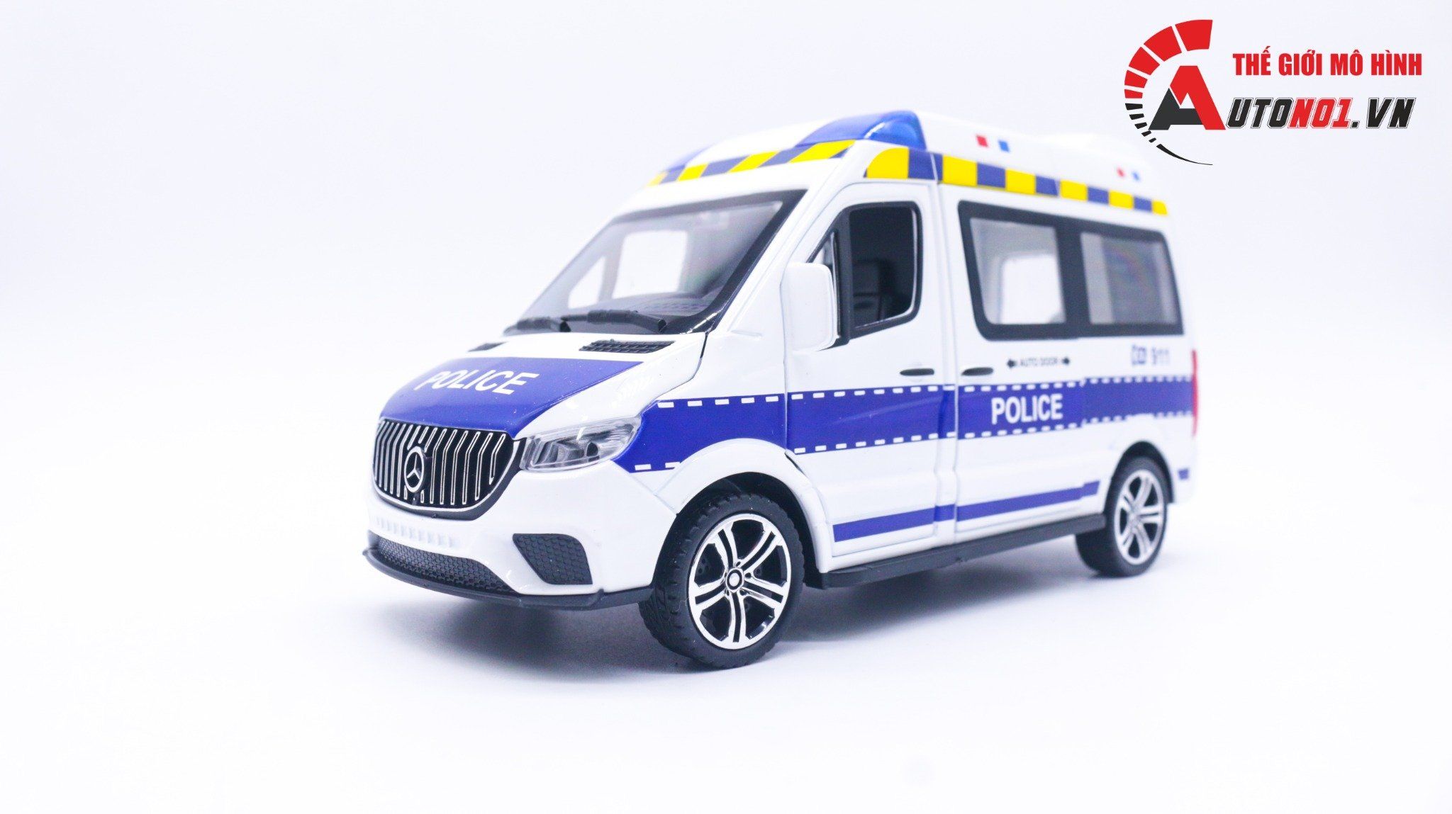  Mô hình xe chuyên dụng Mercedes Benz Sprinter tỉ lệ 1:24 Miniauto OT145 