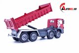  Mô hình xe kim loại xe ben chở cát , đá , than red 1:50 alloy 6095 