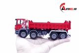  Mô hình xe kim loại xe ben chở cát , đá , than red 1:50 alloy 6095 