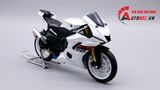  Mô hình xe độ Yamaha Yzf R6 2020 White Custom Pô Akrapovic 1:12 Autono1 Welly D207A 