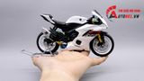  Mô hình xe độ Yamaha Yzf R6 2020 White Custom Pô Akrapovic 1:12 Autono1 Welly D207A 