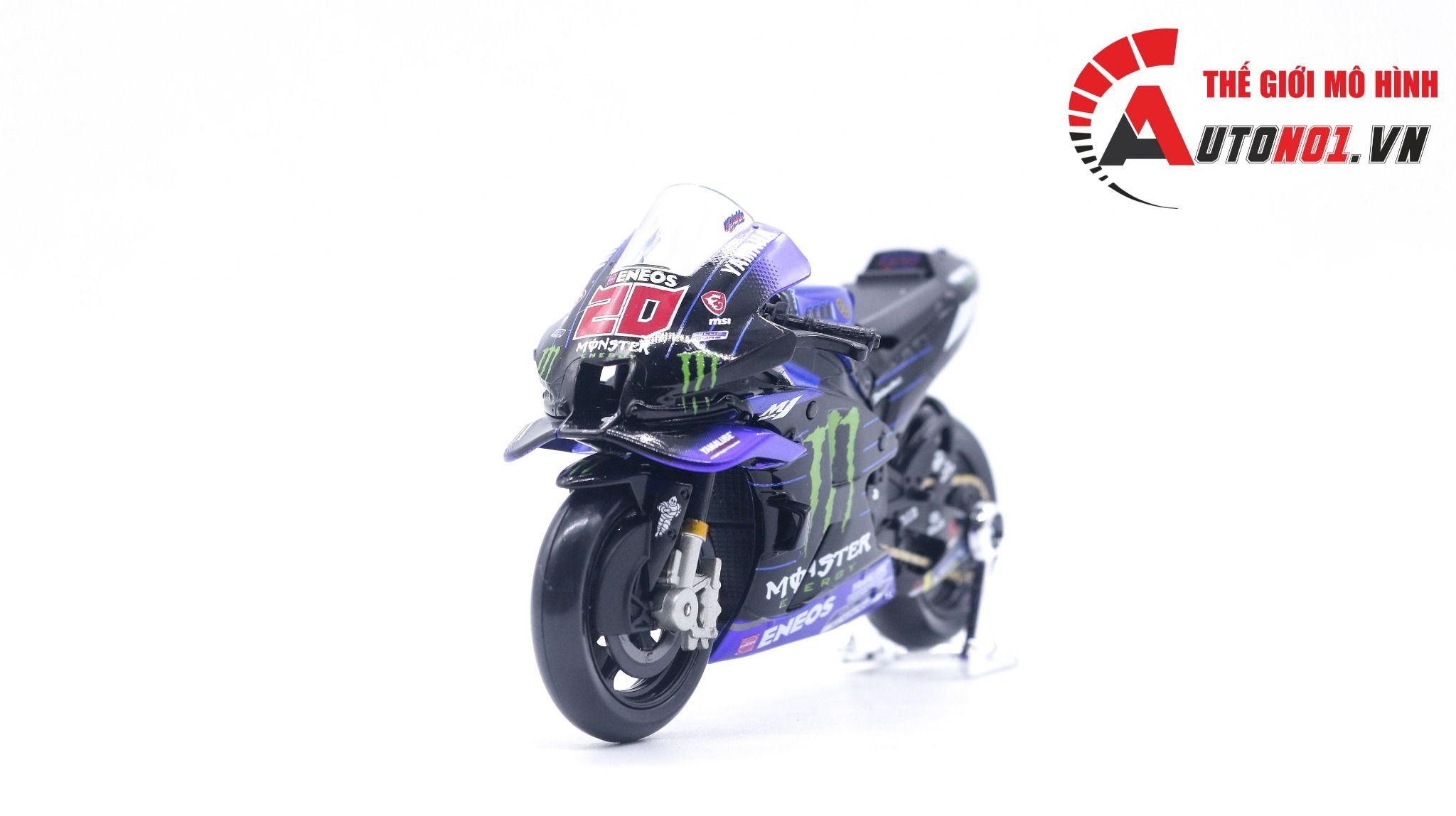  Mô hình xe mô tô GP M1 Yamaha Monster Energy Racing 2022 tỉ lệ 1:18 Maisto 8126 