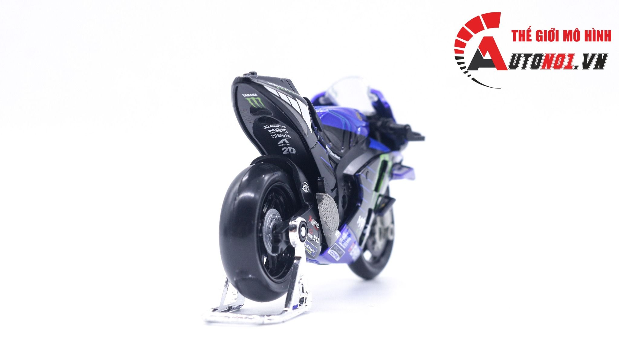  Mô hình xe mô tô GP M1 Yamaha Monster Energy Racing 2022 tỉ lệ 1:18 Maisto 8126 