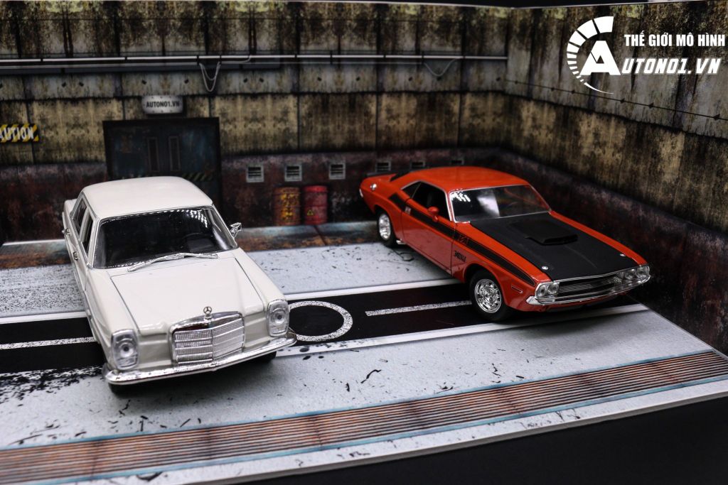 DIORAMA GARAGE TỈ LỆ 1:24 KÍCH THƯỚC 35X25X15 PK047