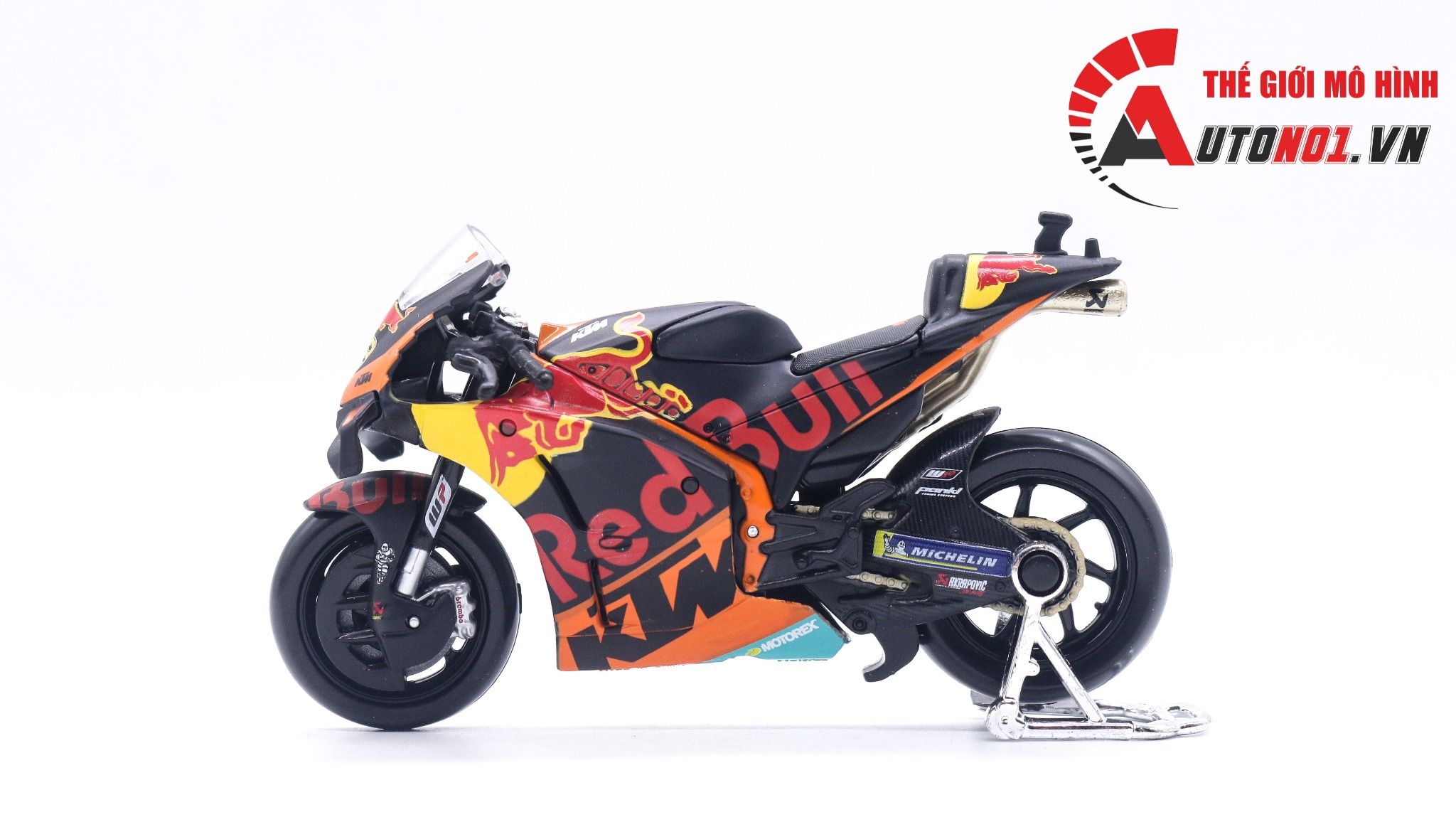  Mô hình xe mô tô GP KTM RC16 Factory Racing 2021 Redbull team tỉ lệ 1:18 Maisto 8123 