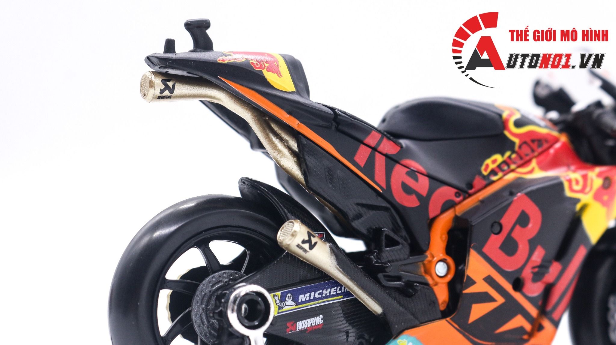  Mô hình xe mô tô GP KTM RC16 Factory Racing 2021 Redbull team tỉ lệ 1:18 Maisto 8123 