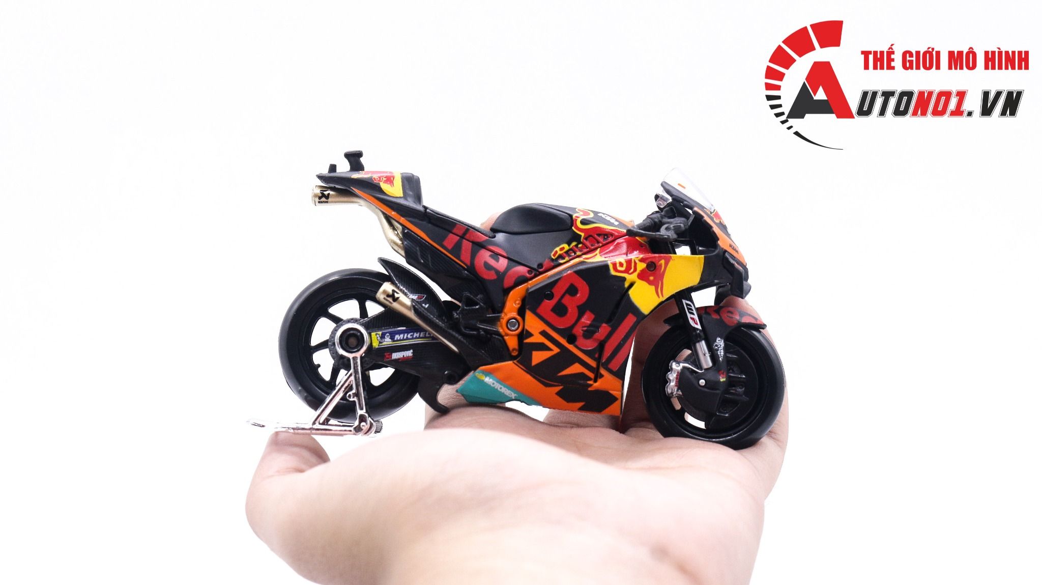  Mô hình xe mô tô GP KTM RC16 Factory Racing 2021 Redbull team tỉ lệ 1:18 Maisto 8123 