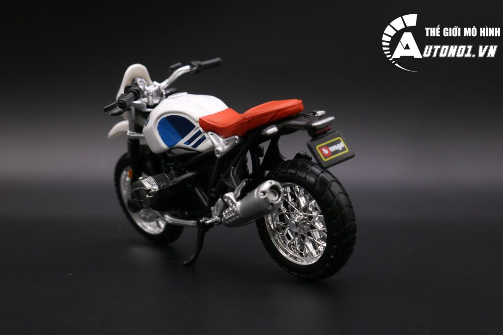 MÔ HÌNH XE BMW R NINE T URBAN GS 1:18 BBURAGO 6681