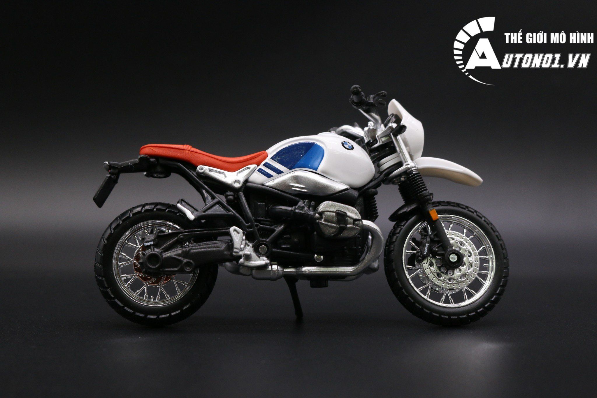  Mô hình xe Bmw r nine t urban gs 1:18 Bburago MT079 