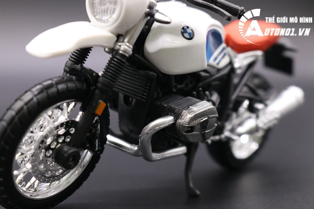 MÔ HÌNH XE BMW R NINE T URBAN GS 1:18 BBURAGO 6681