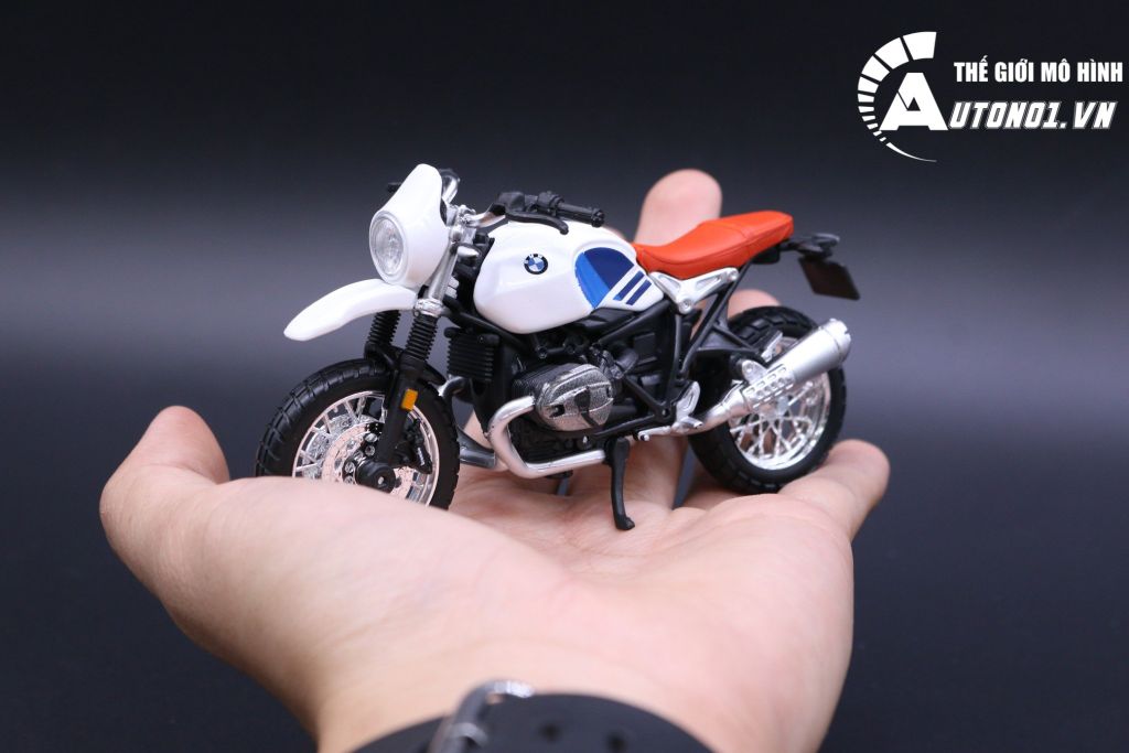 MÔ HÌNH XE BMW R NINE T URBAN GS 1:18 BBURAGO 6681