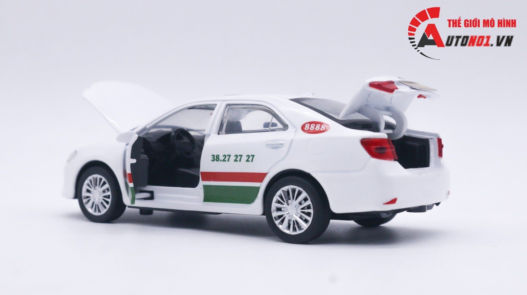  Mô hình xe độ dịch vụ taxi Vinasun Toyota Camry 1:32 Alloy Autono1 OT156 