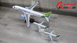  Mô hình máy bay Bamboo Airlines Air Airbus A320 47cm 1:130 có đèn led tự động theo tiếng vỗ tay hoặc chạm MB47004 