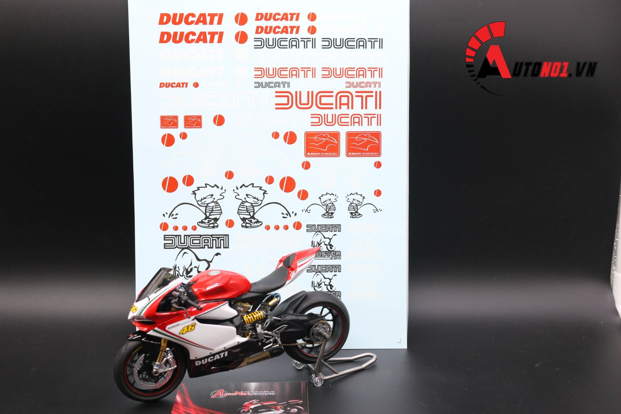  Decal nước Ducati 1:12 1:10 20209 DC075 