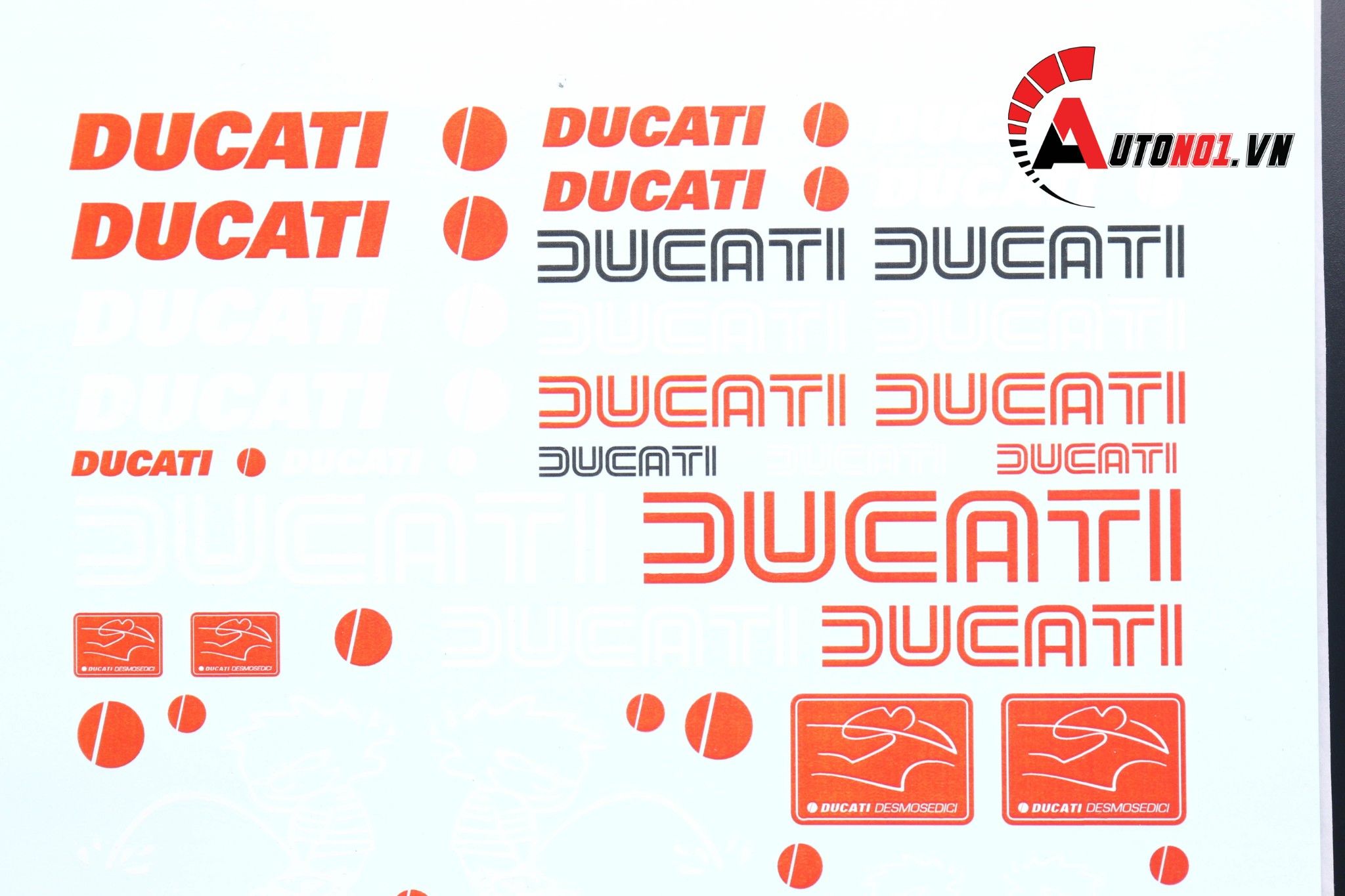  Decal nước Ducati 1:12 1:10 20209 DC075 