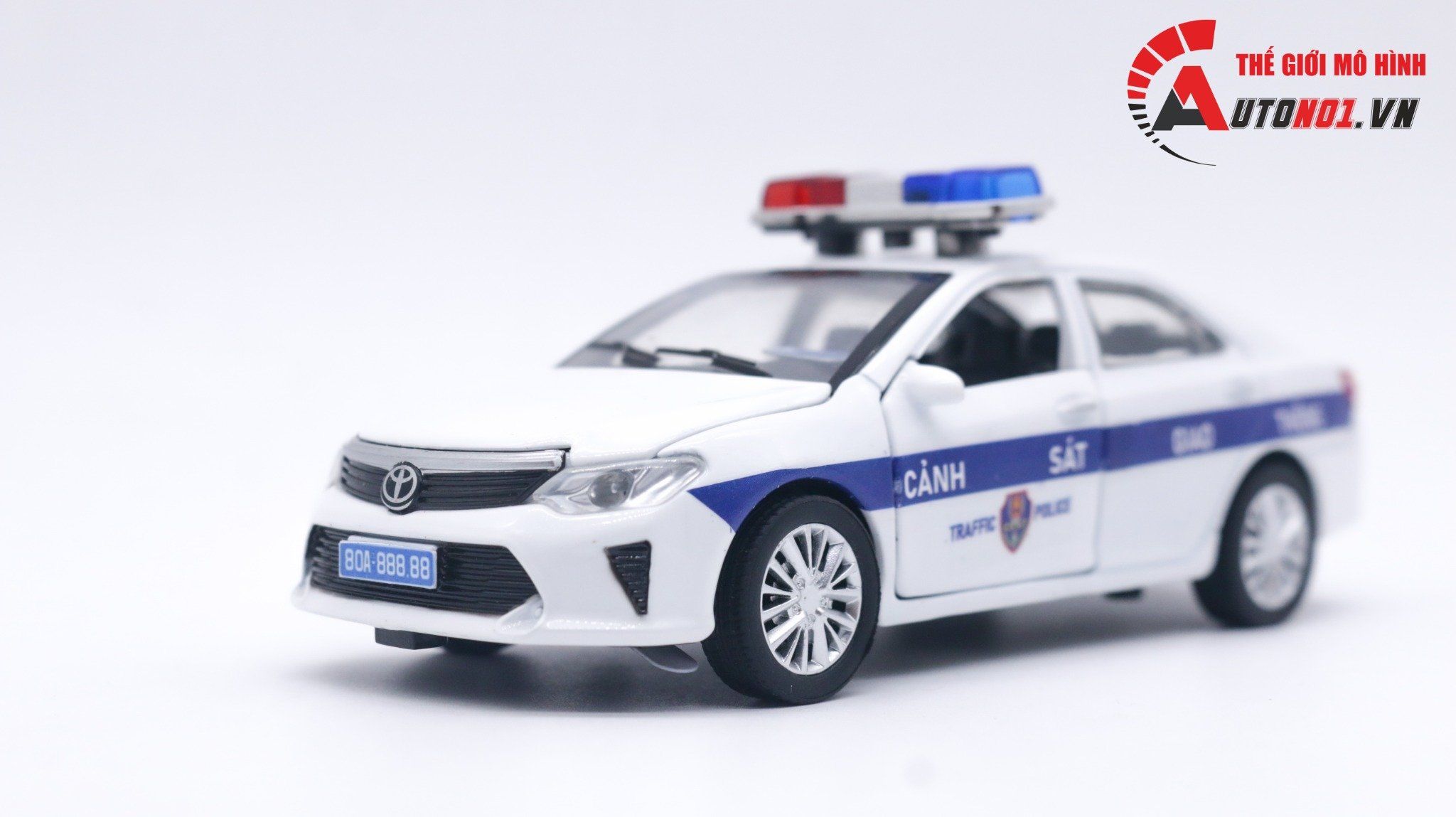  Mô hình xe ô tô độ CSGT Toyota Camry tỉ lệ 1:32 MiniAuto Autono1 OT175 