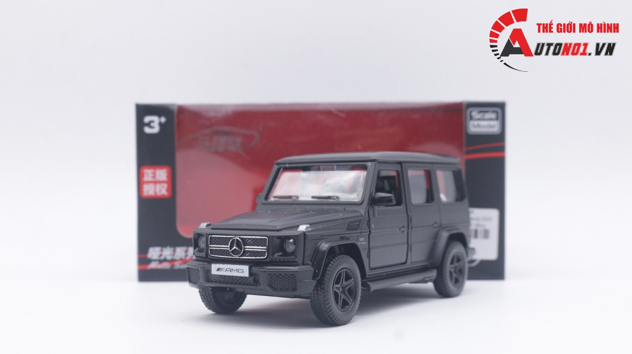  Mô hình Mercedes Benz G63 matt black tỉ lệ 1:36 Alloy OT159 