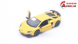  Mô hình xe Lamborghini Aventador 750-4 SV coupe yellow tỉ lệ1:36 Alloy OT161 