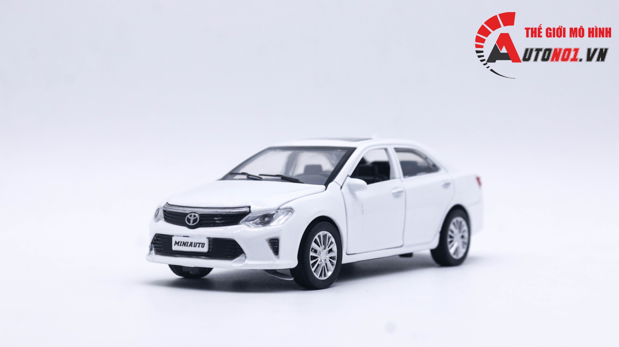  Mô hình xe ô tô Camry White tỉ lệ 1:32 Alloy model OT144 