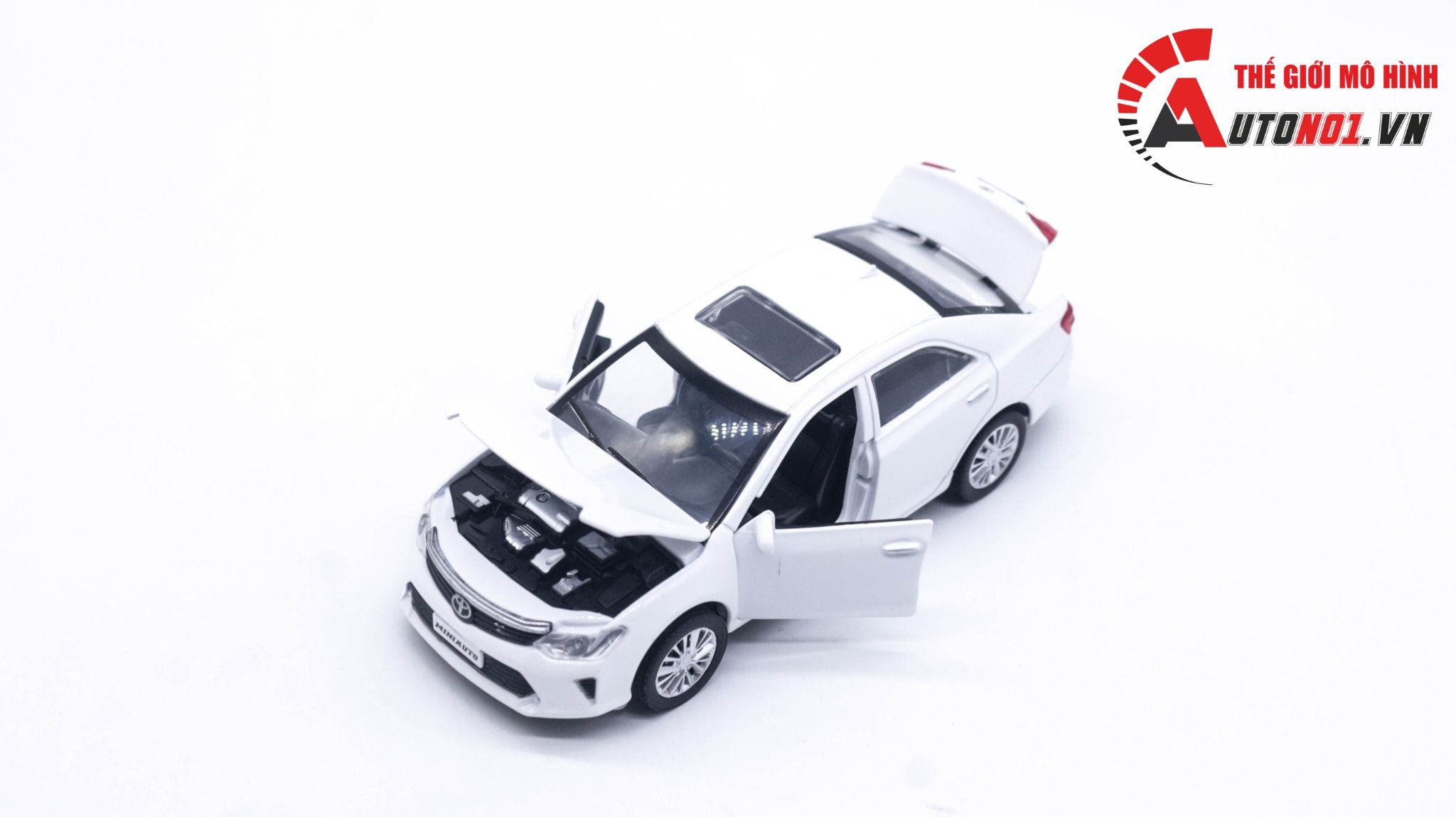  Mô hình xe ô tô Toyota Camry White tỉ lệ 1:32 Alloy model OT144 