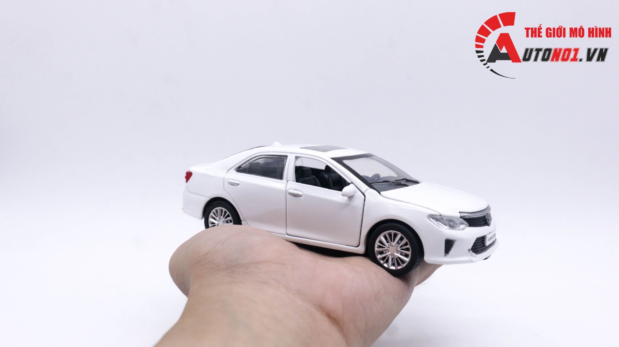  Mô hình xe ô tô Camry White tỉ lệ 1:32 Alloy model OT144 