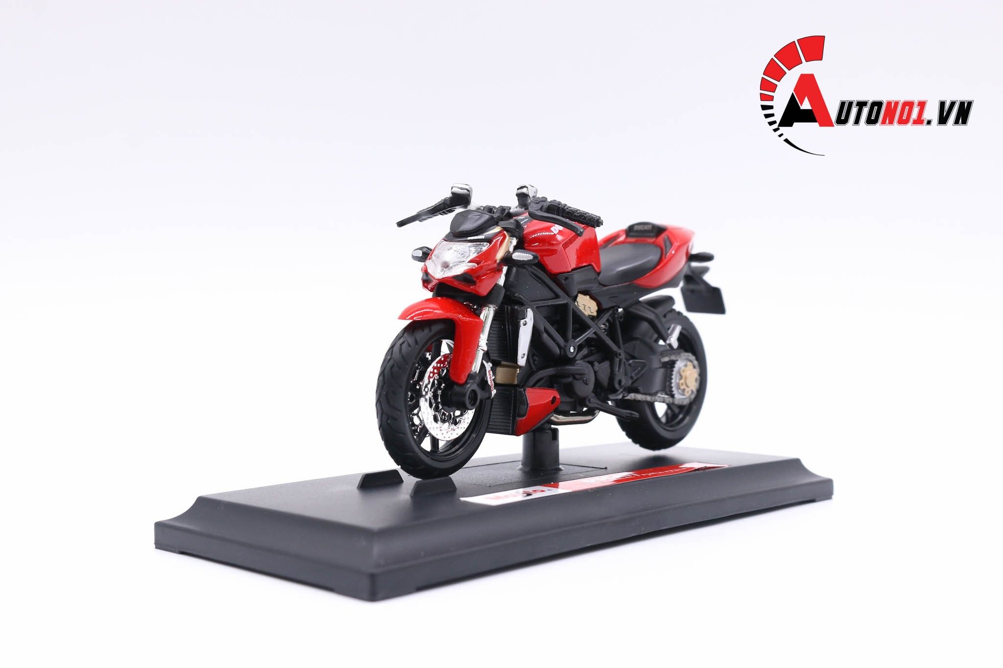  Mô hình xe mô tô Ducati Streetfighter s red 1:18 Maisto 5812 