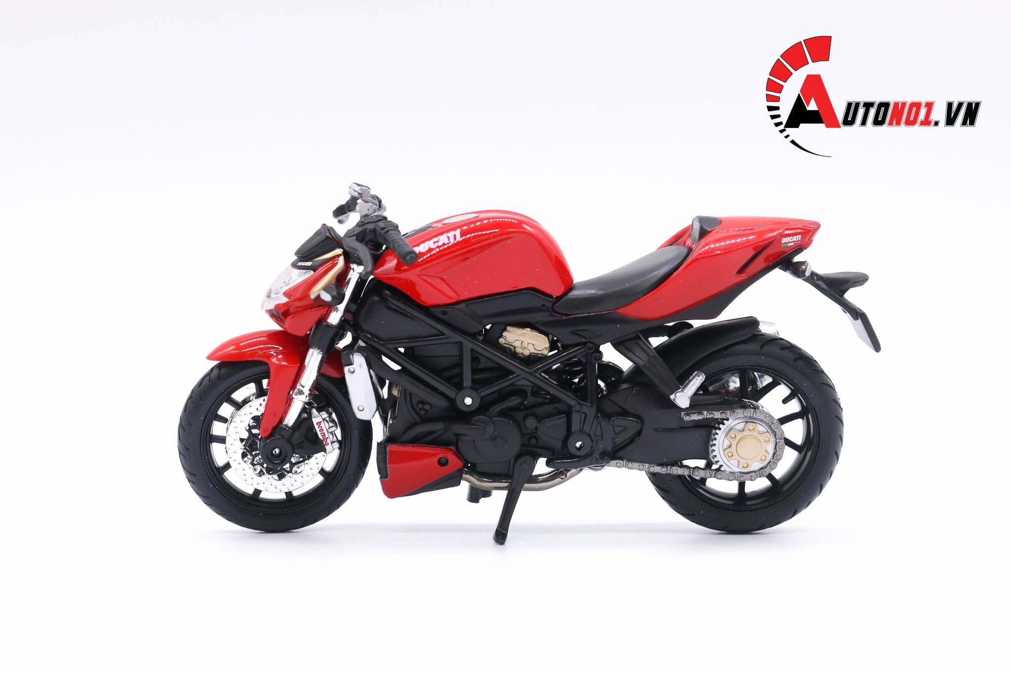  Mô hình xe mô tô Ducati Streetfighter s red 1:18 Maisto 5812 