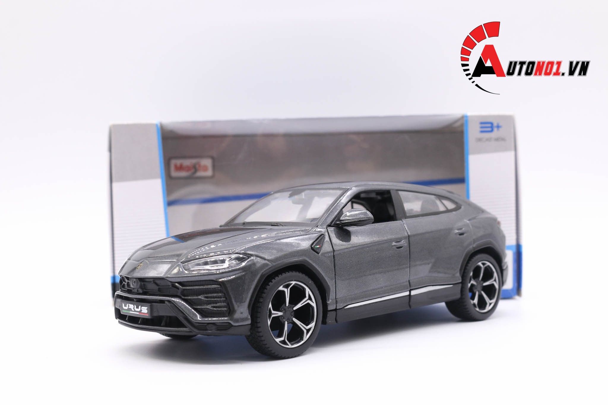  XE MÔ HÌNH LAMBORGHINI URUS GREY 1:24 MAISTO 5001 