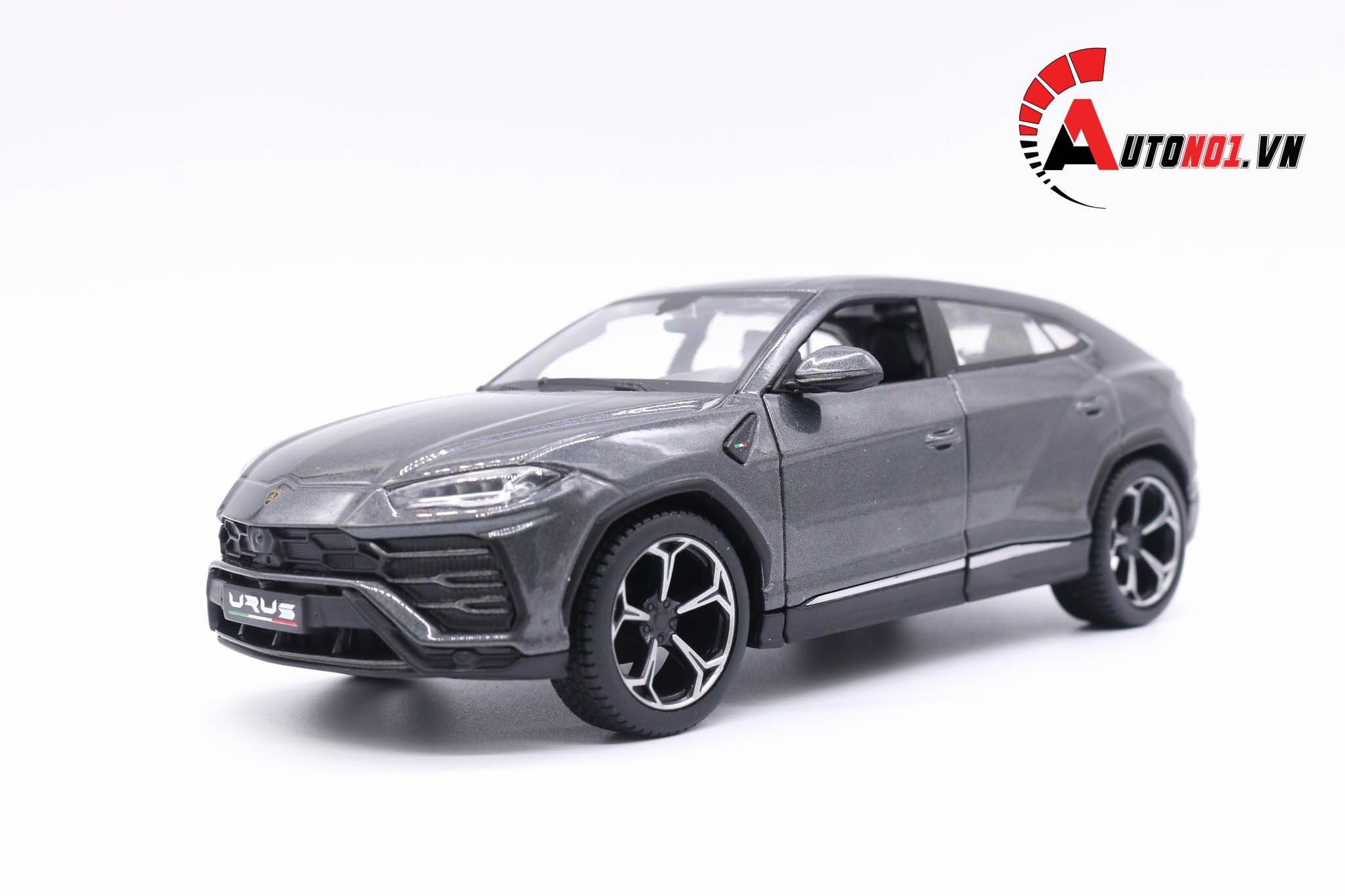  XE MÔ HÌNH LAMBORGHINI URUS GREY 1:24 MAISTO 5001 