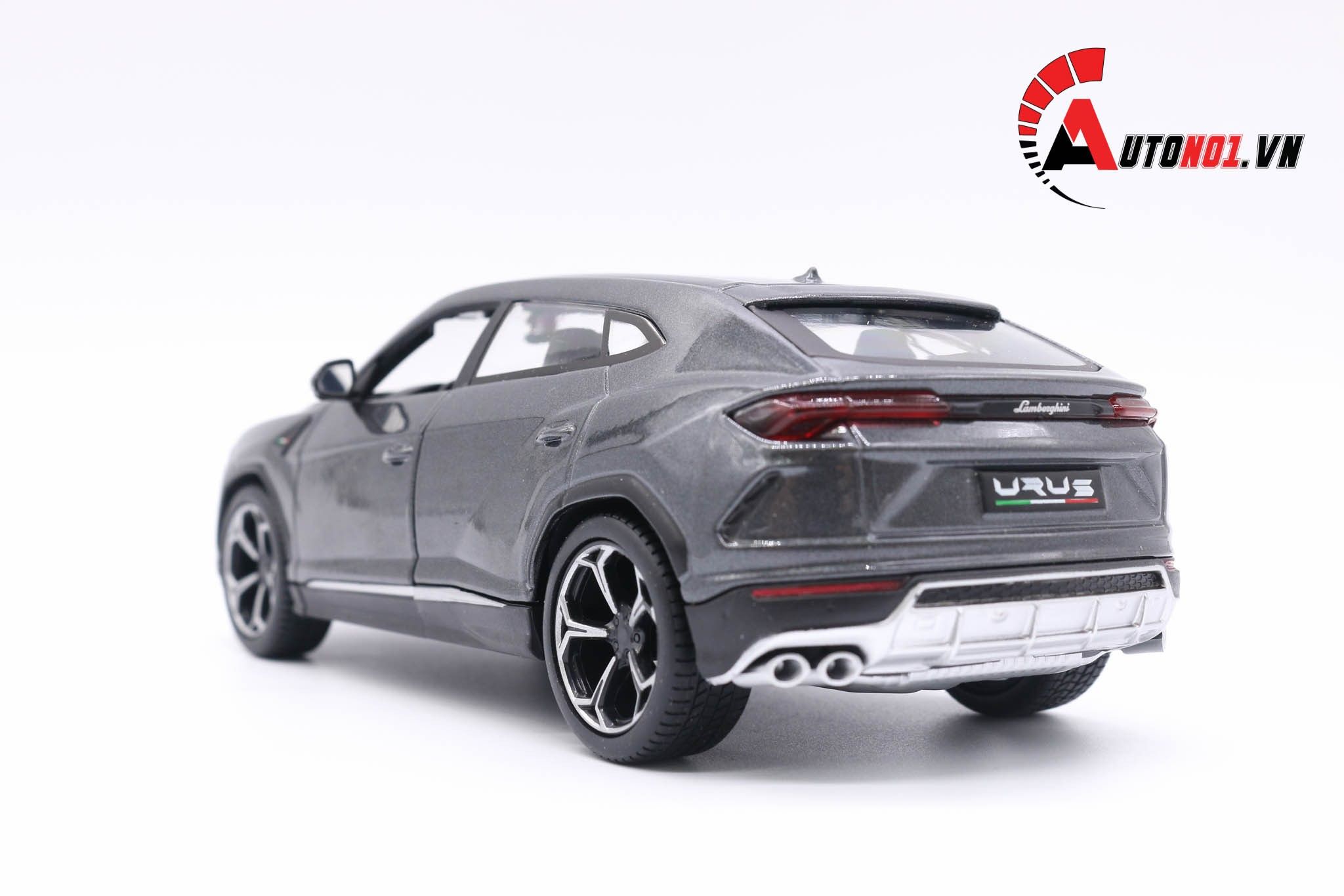  XE MÔ HÌNH LAMBORGHINI URUS GREY 1:24 MAISTO 5001 