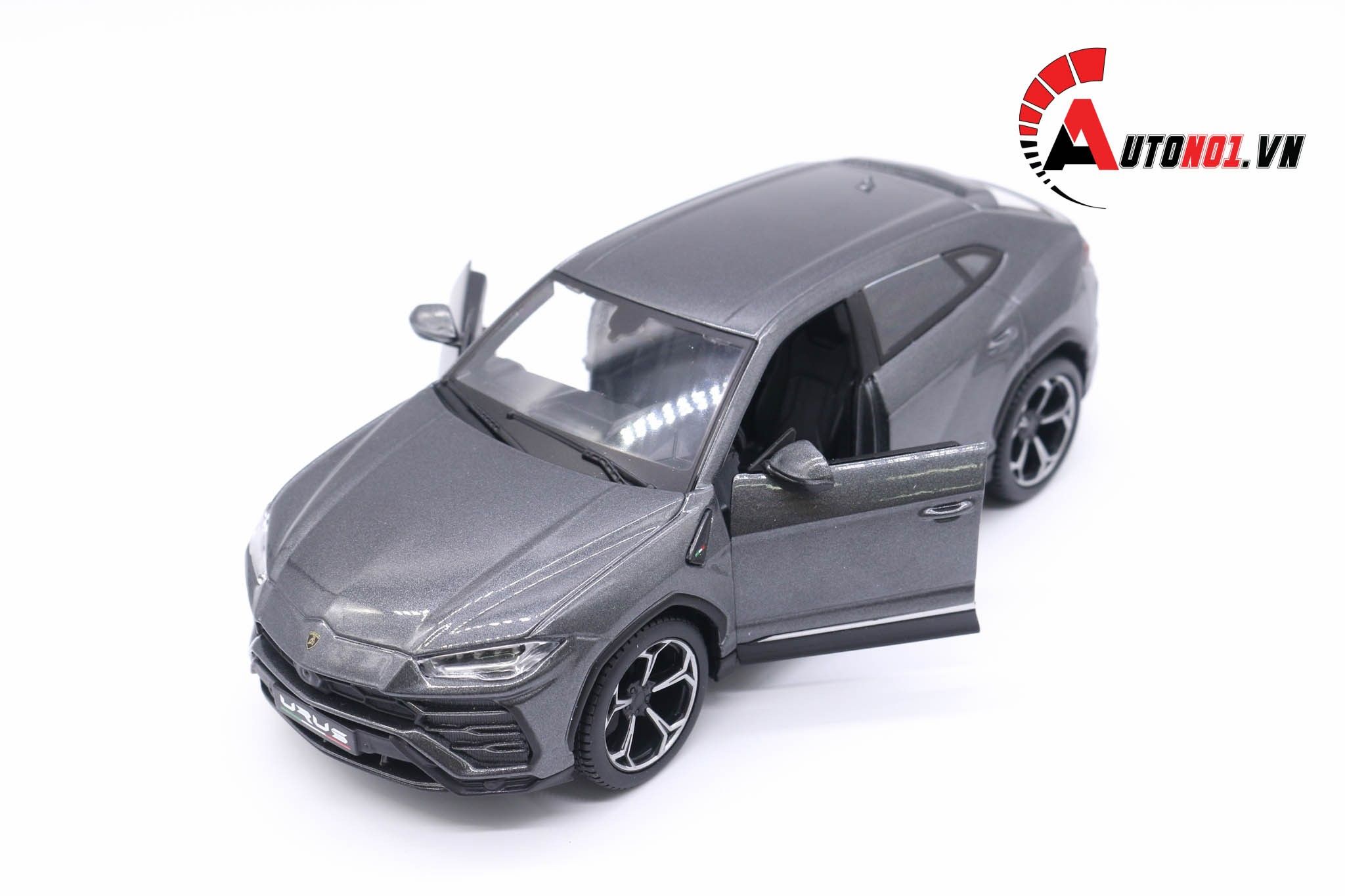  XE MÔ HÌNH LAMBORGHINI URUS GREY 1:24 MAISTO 5001 