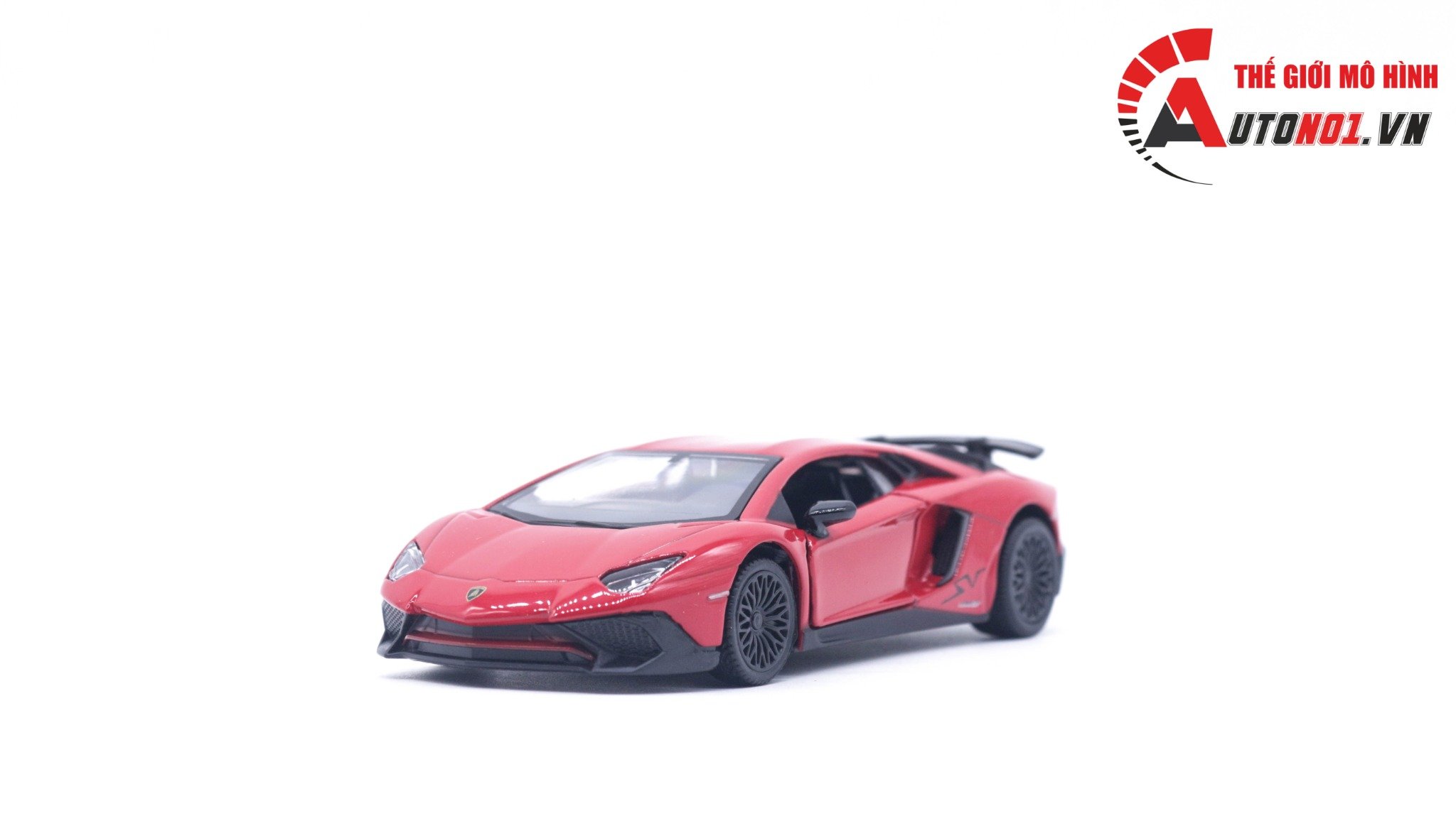  Mô hình xe Lamborghini Aventador 750-4 SV coupe red 1:36 Alloy 7609 