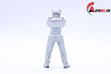  AUTONO1 STIG FIGURE SILVER 1:18 1132 