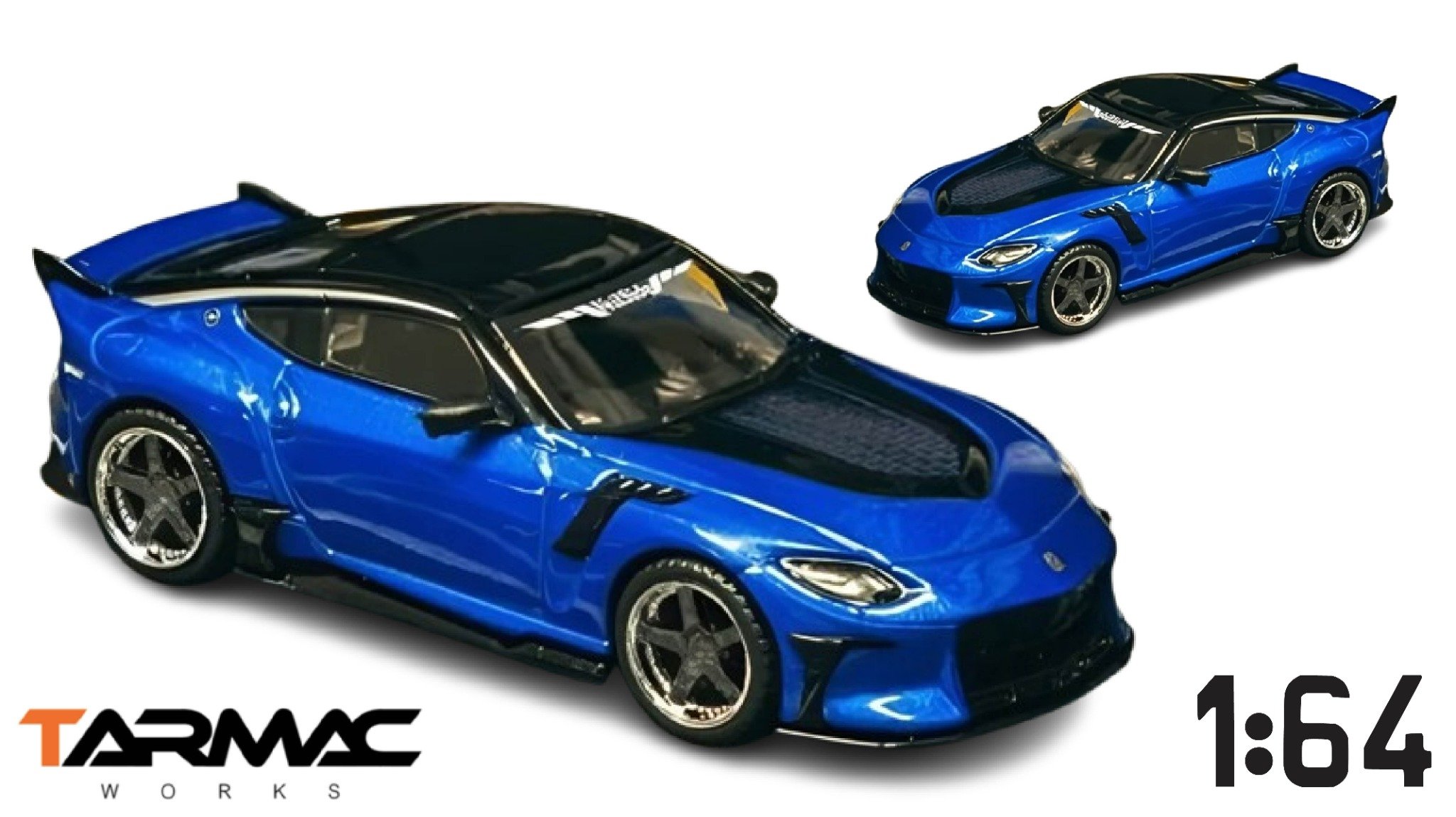  Mô hình xe Nissan VeilSide FFZ400 Fairlady Z, Blue with box tỉ lệ 1:64 Tarmac Works T64G-074-BL 