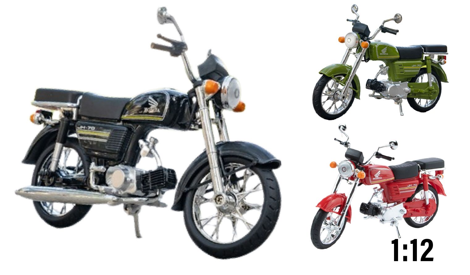  Mô hình xe Honda JH-70 tỉ lệ 1:12 Jialing MT015 