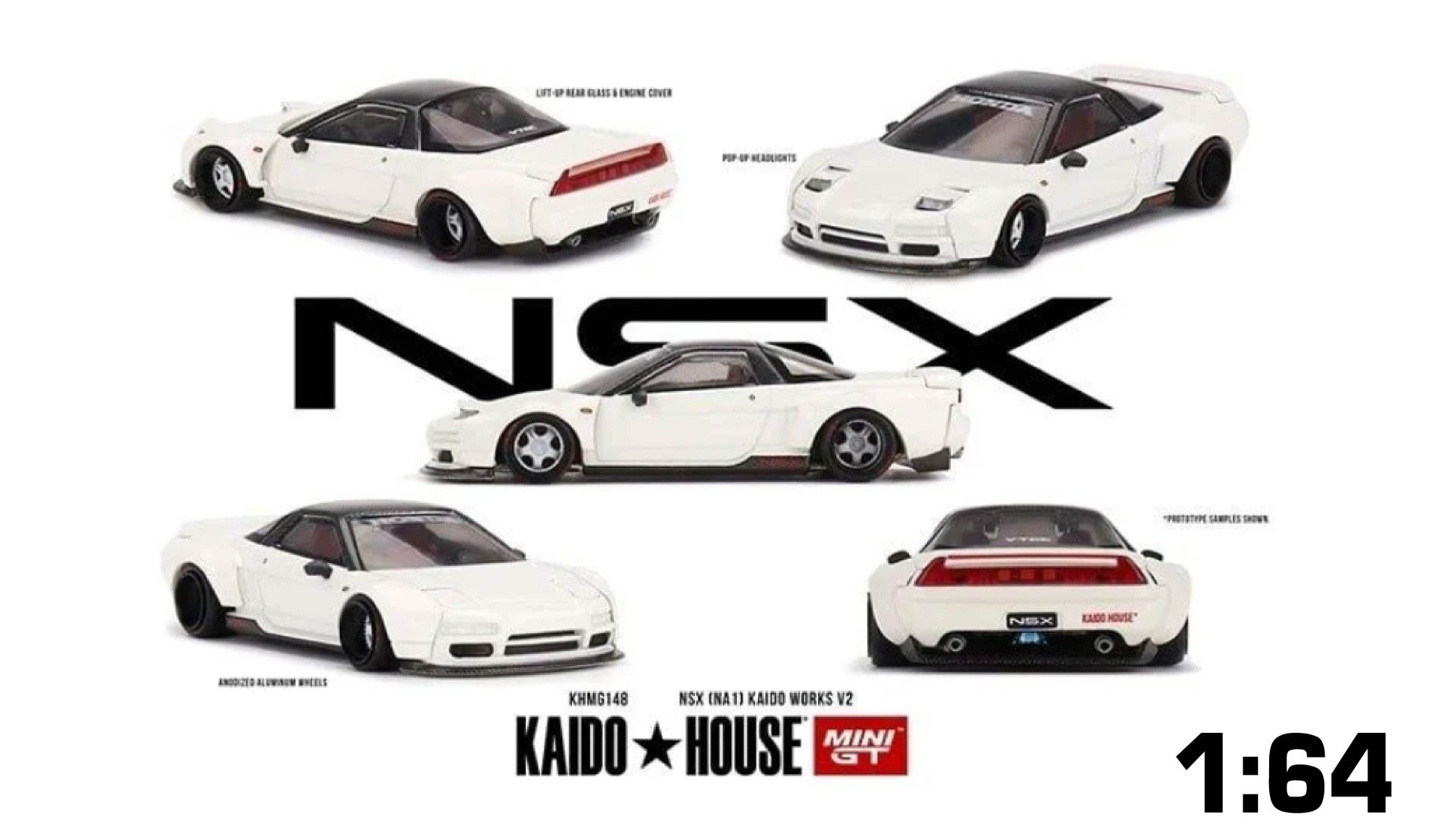  Mô hình xe Honda NSX (NA1) Kaido WORKS V2 tỉ lệ 1:64 Kaido House KHMG148 