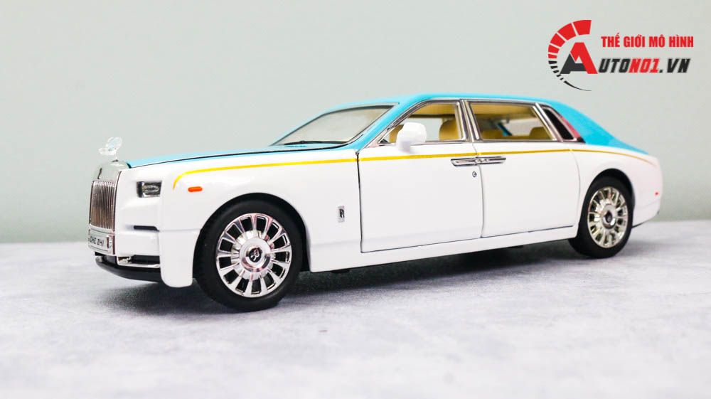 Mô hình xe Rolls Royce Phantom trần xe bầu trời sao tỉ lệ 1:24 Chezhi 7320