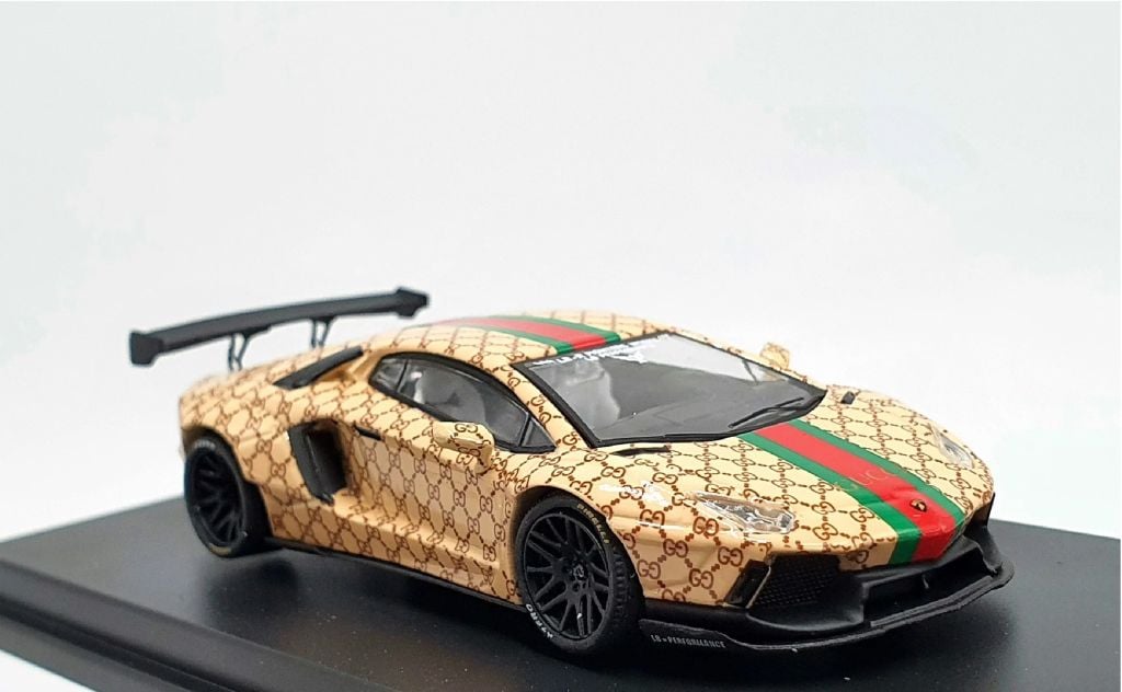 Xe mô hình Lamborghini Aventador LB*Performance Gucci 1:64 JEC J64-002-GU