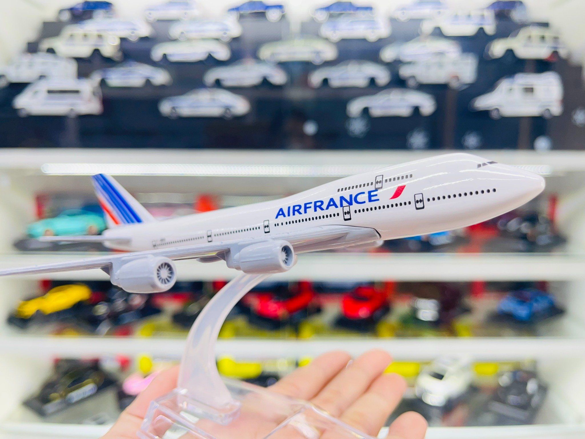  Mô hình máy bay Air France Boeing B747 16cm MB16008 