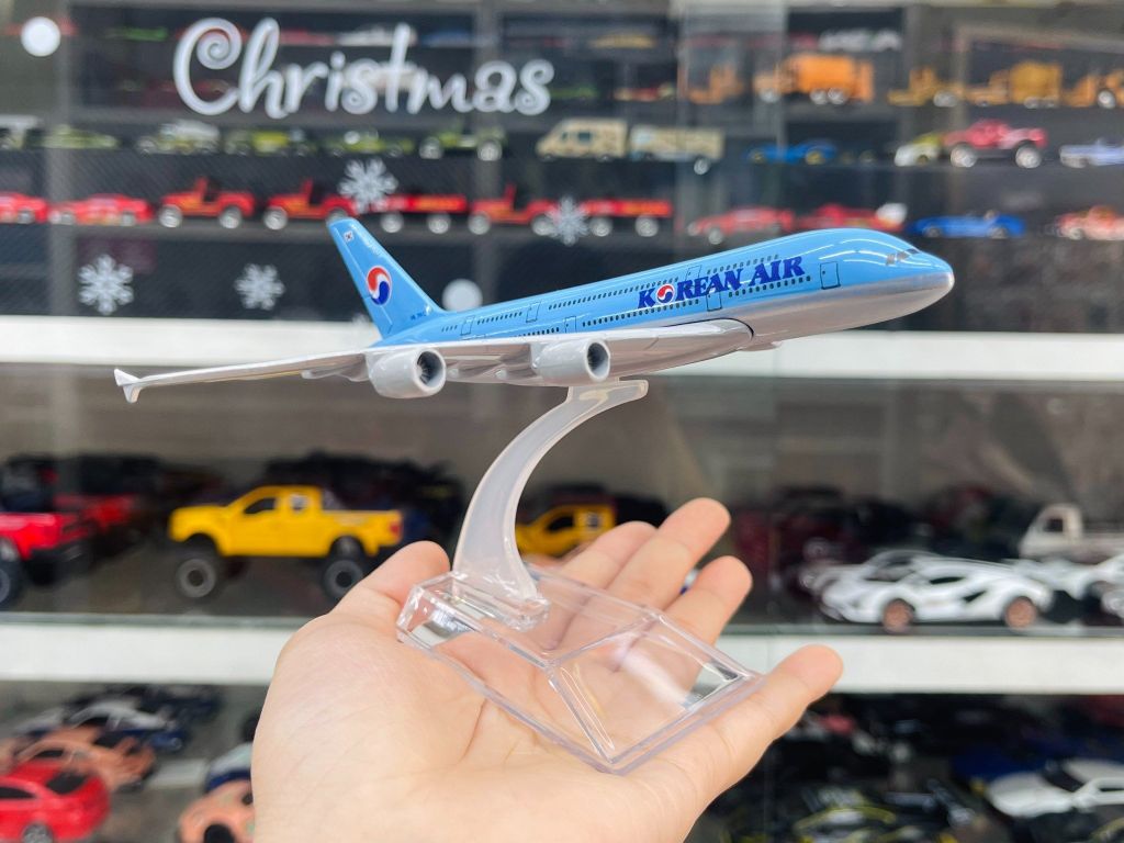 Mô hình máy bay Korean Air Airbus A380 16cm MB16091
