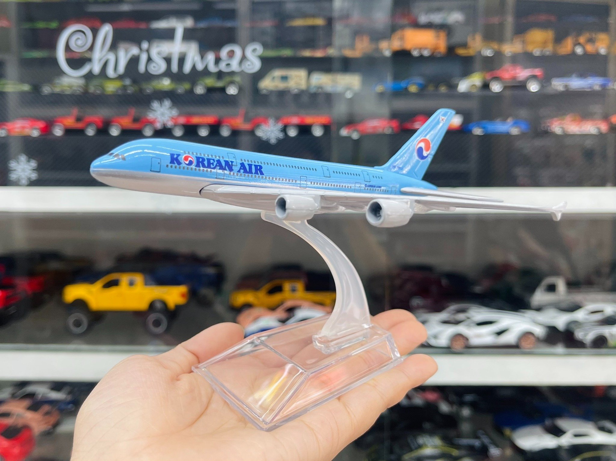  Mô hình máy bay Korean Air Airbus A380 16cm MB16091 