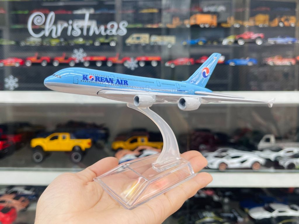 Mô hình máy bay Korean Air Airbus A380 16cm MB16091