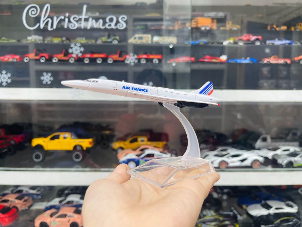 Mô hình máy bay phản lực Concorde Air France 16cm MB16162