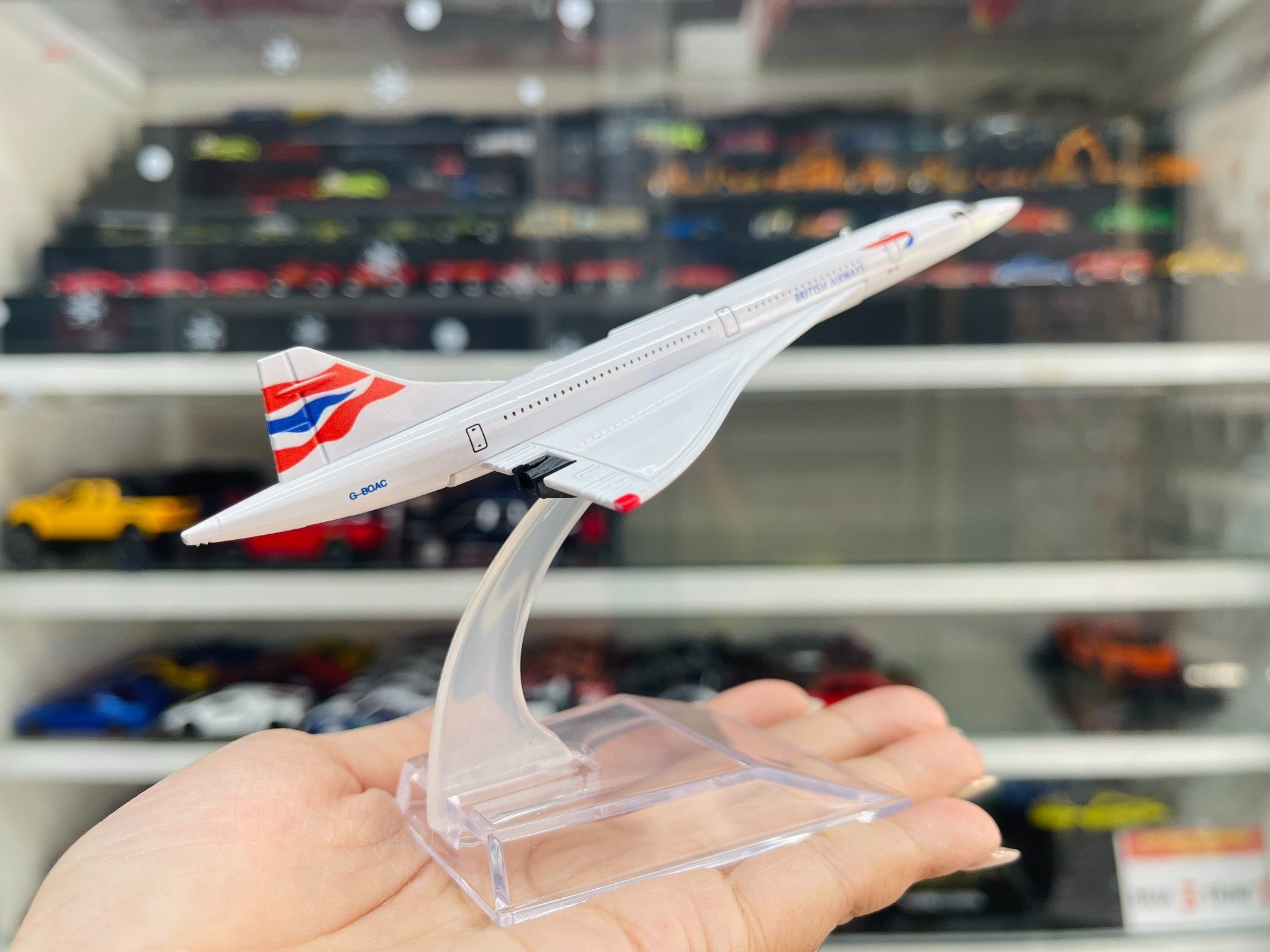  Mô hình máy bay phản lực Concorde British airway 16cm MB16164 