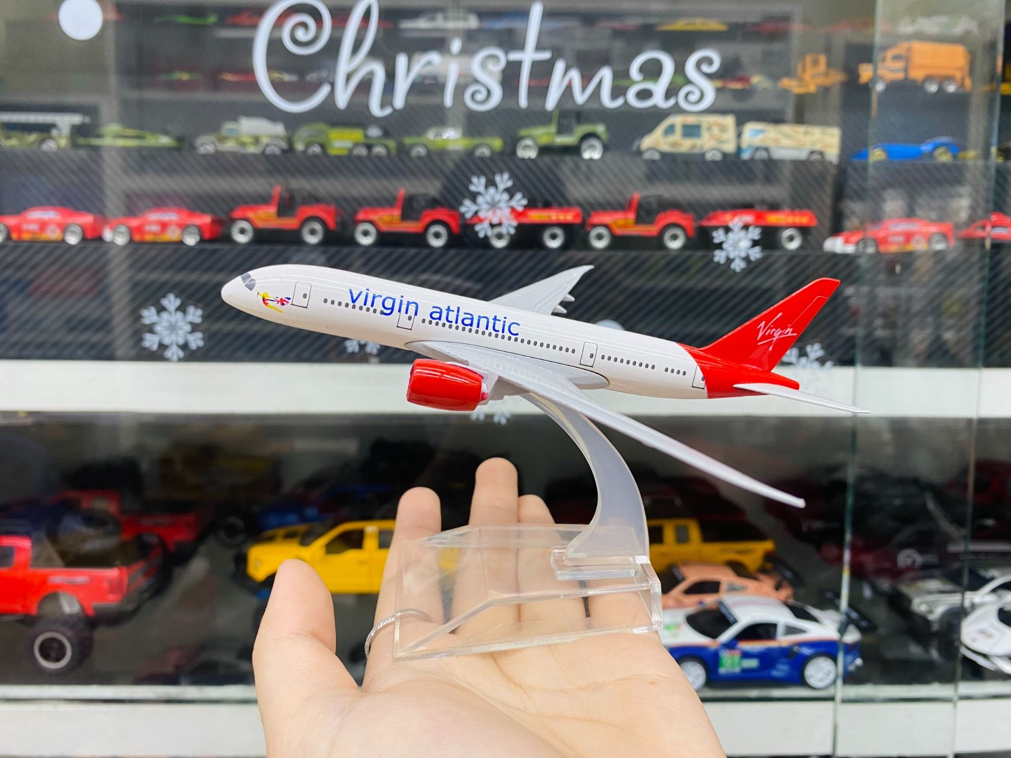  Mô hình máy bay Anh Quốc Atlantic Virgin Boeing B787 16cm MB16174 
